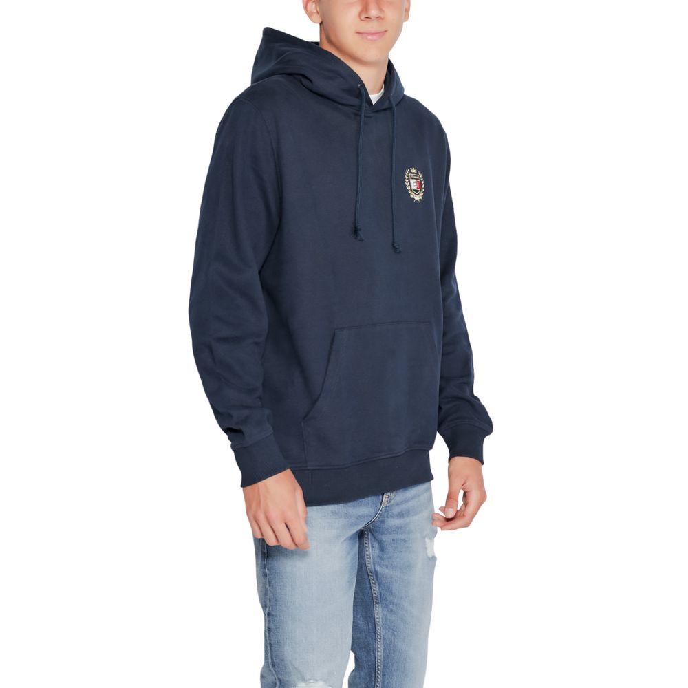 Tommy Hilfiger Jeans Blue Cotton Hoody Tommy Hilfiger Jeans