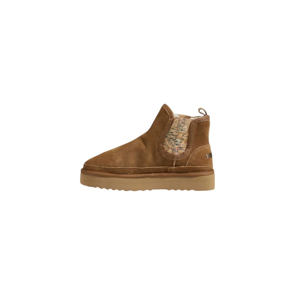 Alviero Martini Prima Classe Beige Leather Ankle Alviero Martini Prima Classe