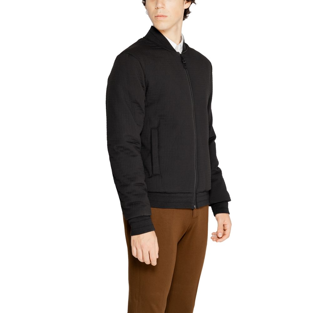 Antony Morato Black Polyester Jackets & Coat Antony Morato