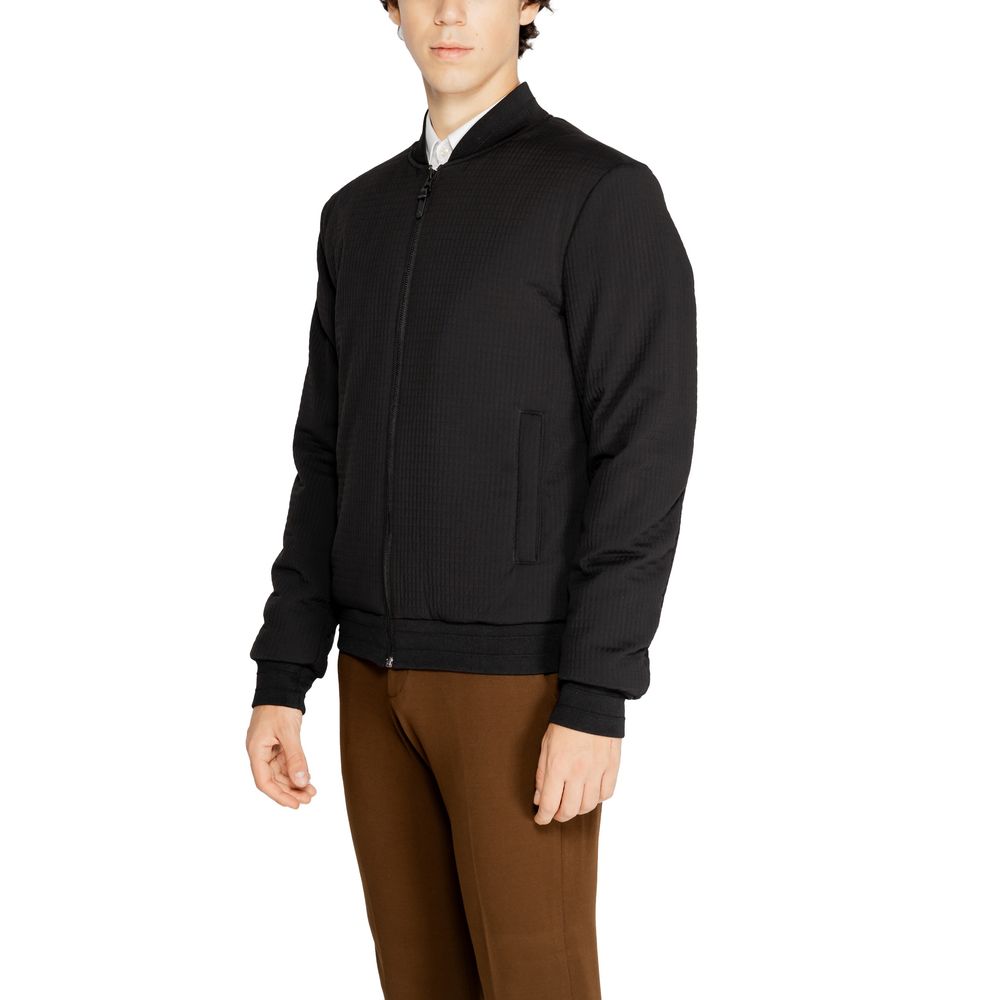 Antony Morato Black Polyester Jackets & Coat Antony Morato