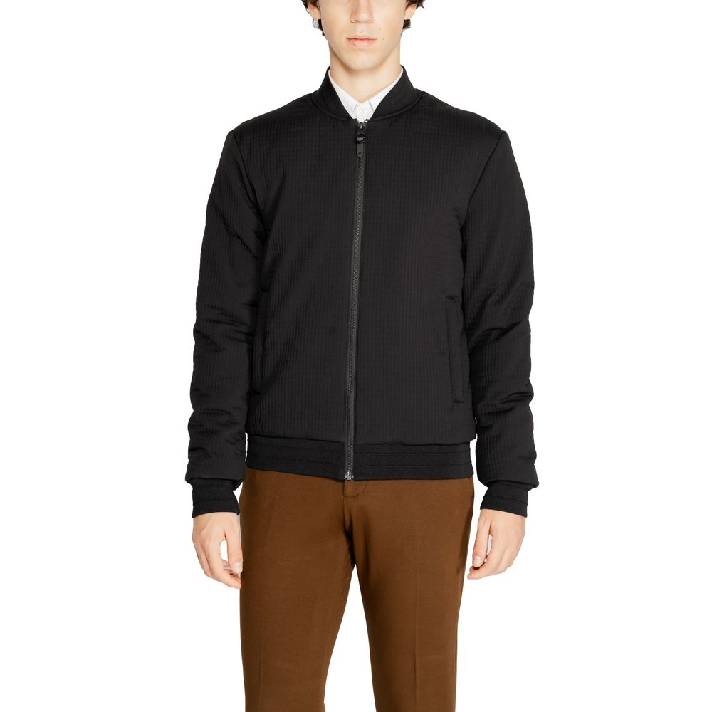 Antony Morato Black Polyester Jackets & Coat Antony Morato