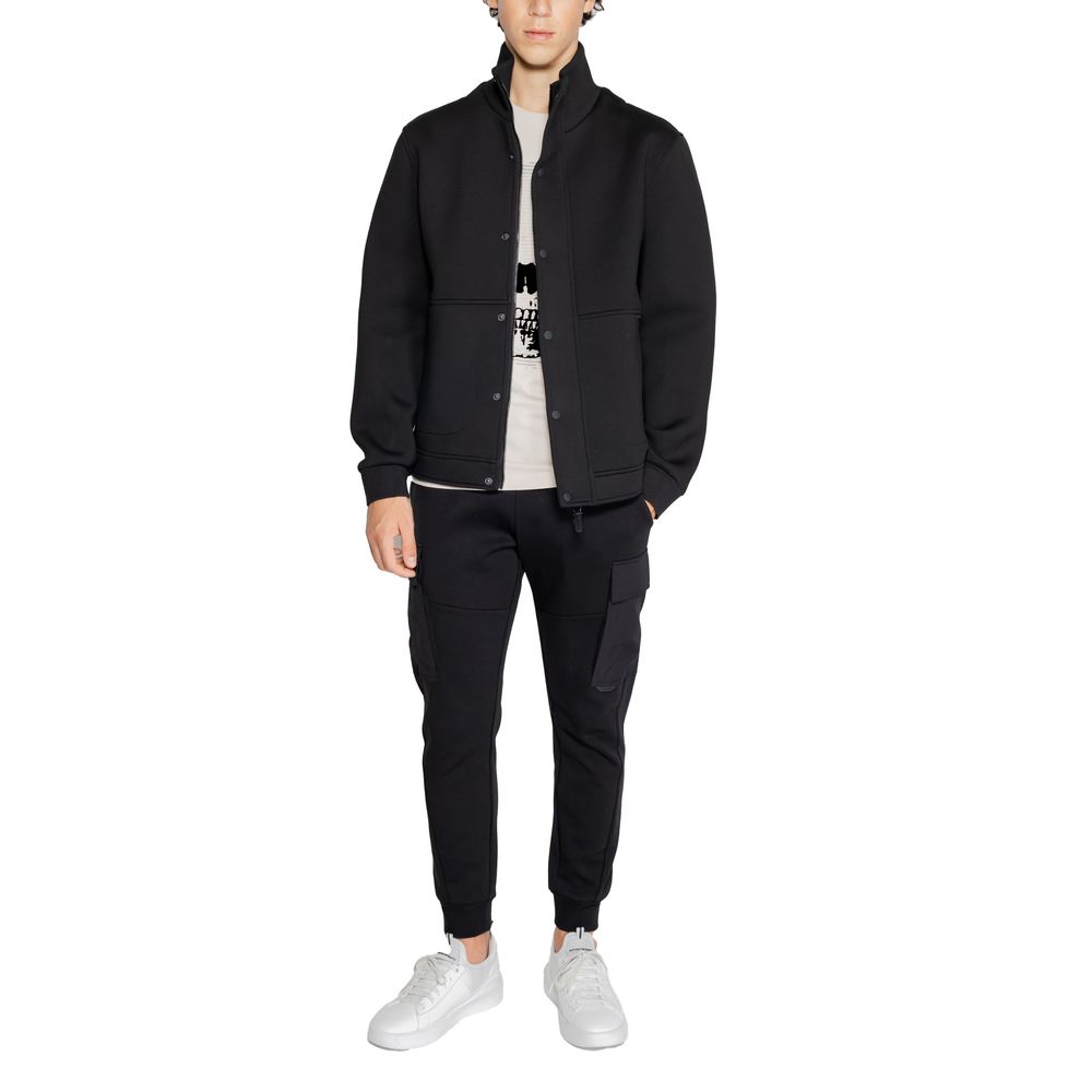 Antony Morato Black Polyester Jackets & Coat Antony Morato