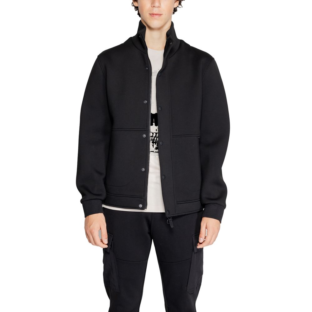 Antony Morato Black Polyester Jackets & Coat Antony Morato