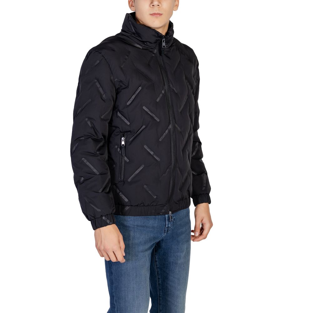 Antony Morato Black Polyester Jackets & Coat Antony Morato