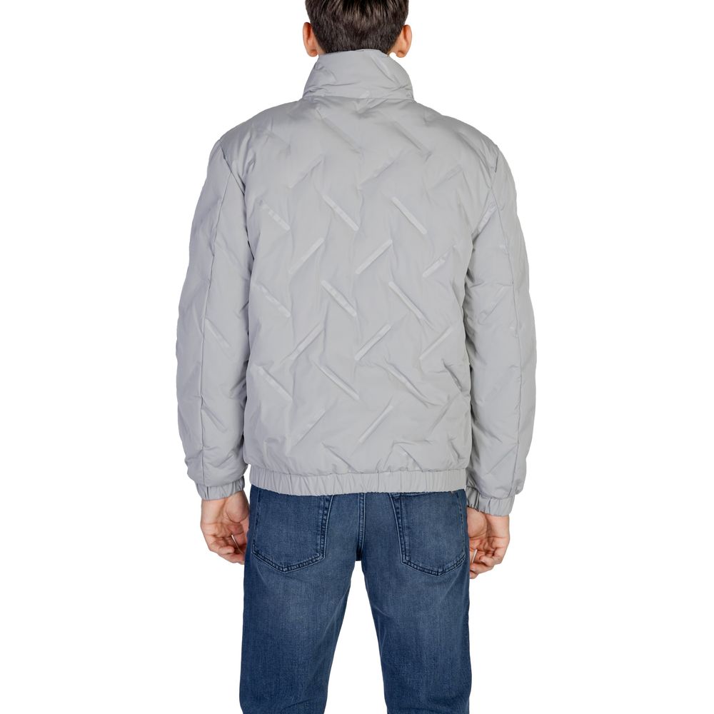 Antony Morato Gray Polyester Jackets & Coat Antony Morato