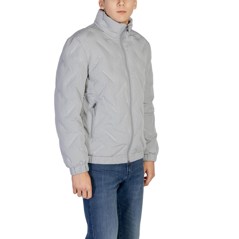 Antony Morato Gray Polyester Jackets & Coat Antony Morato
