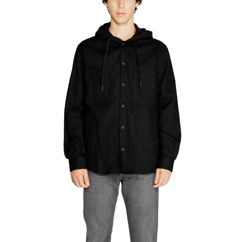Antony Morato Black Cotton Shirt Antony Morato