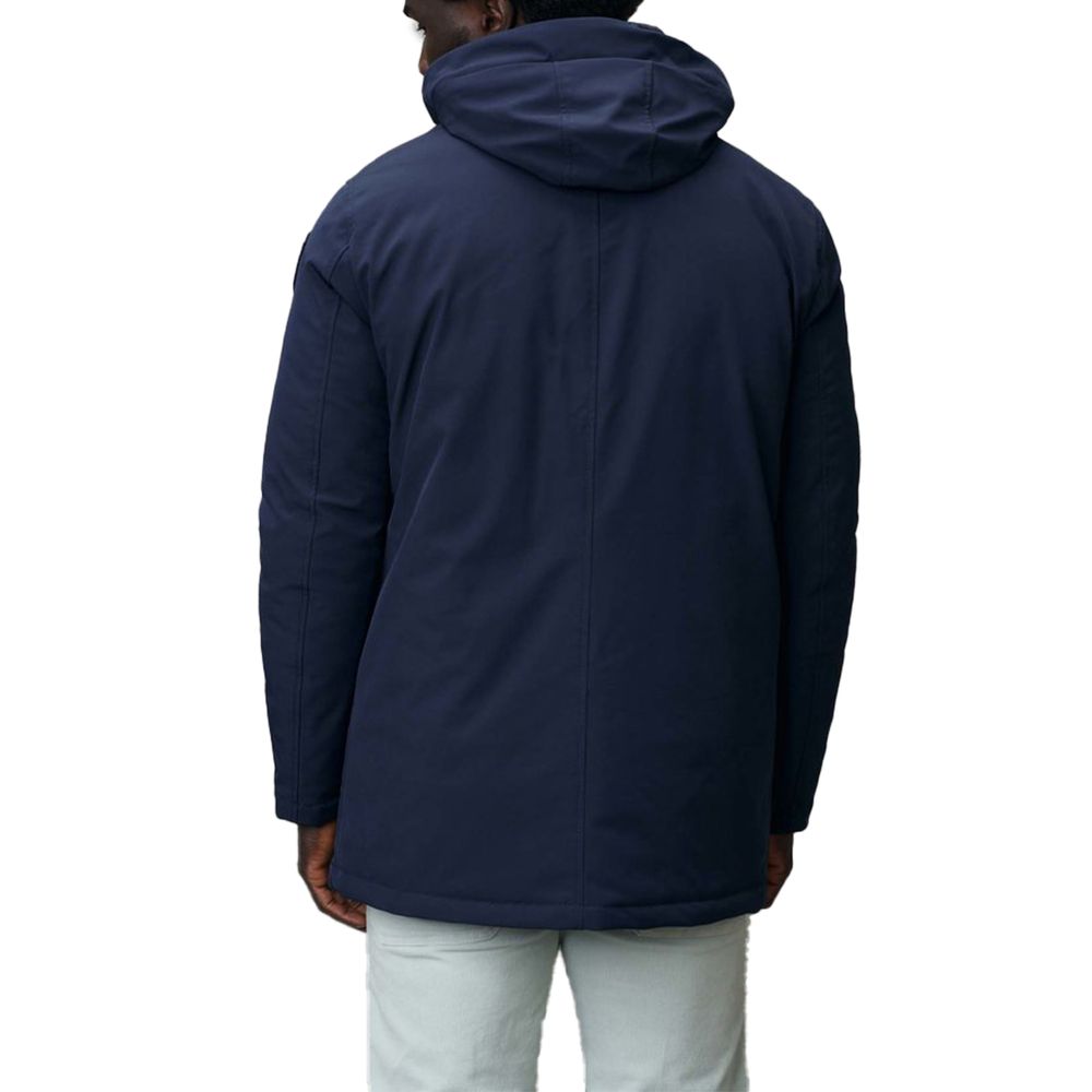 Blauer Blue Polyethylene Parka Blauer