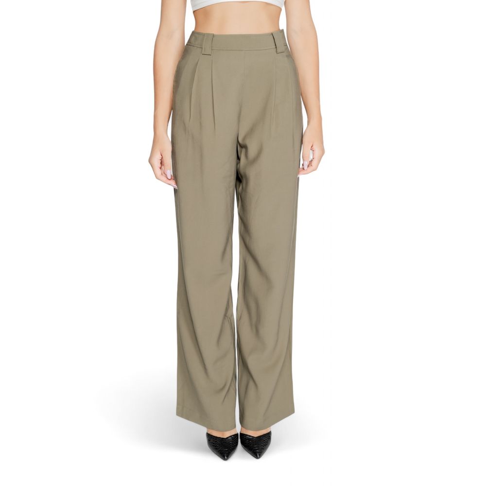 Morgan De Toi Green Cotton Pant Morgan De Toi