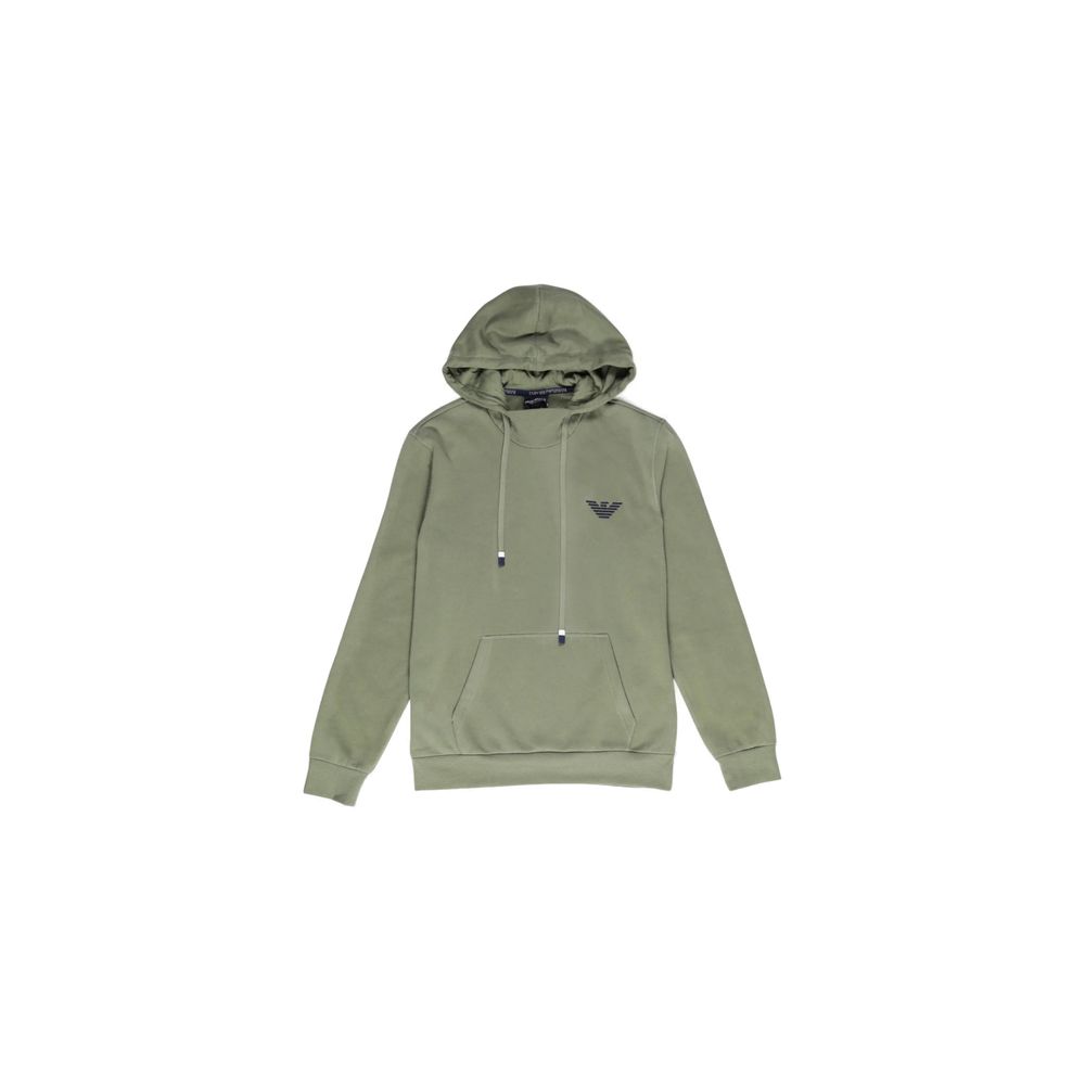 Emporio Armani Underwear Green Cotton Hoody Emporio Armani Underwear