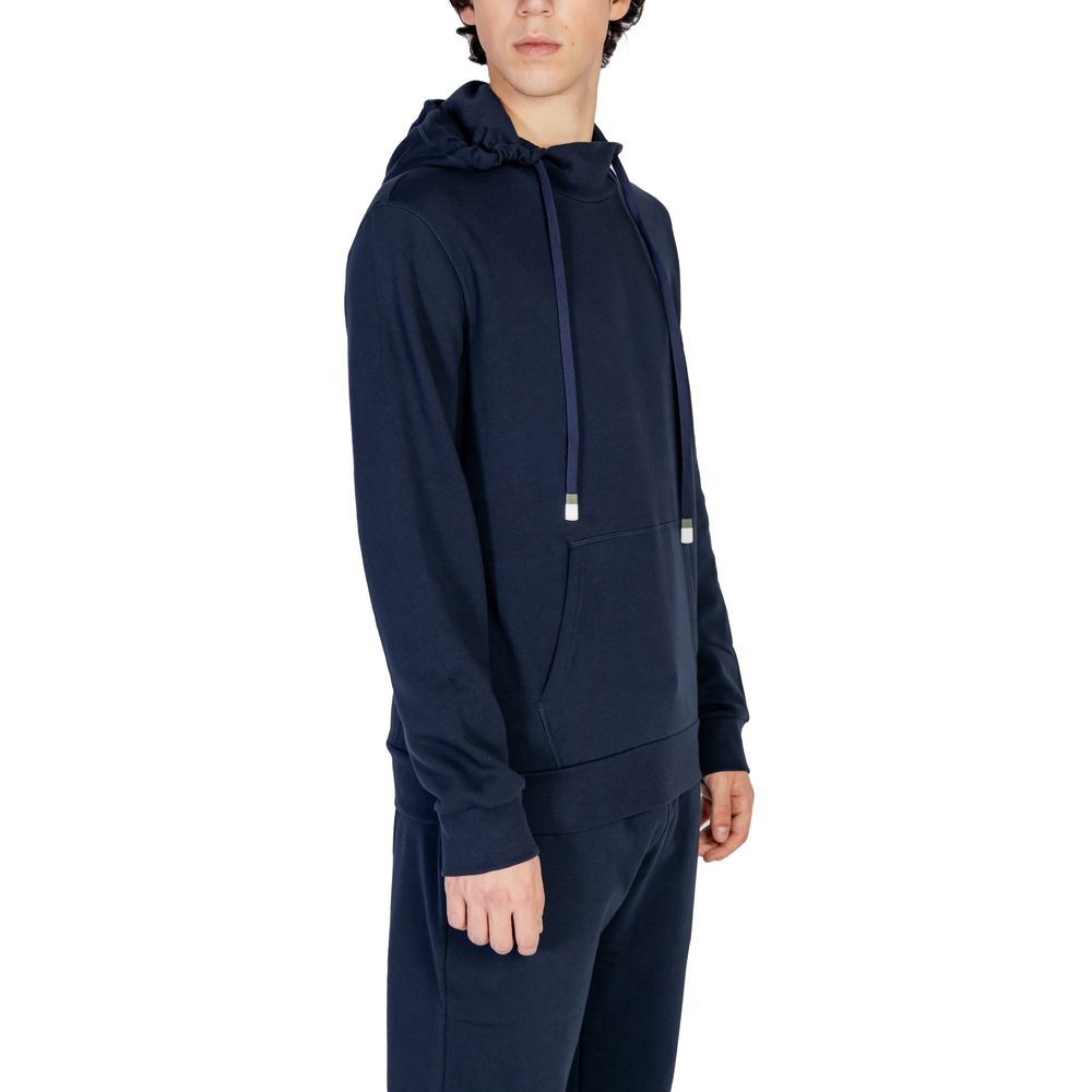 Emporio Armani Underwear Blue Cotton Hoody Emporio Armani Underwear