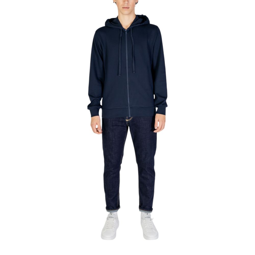 Emporio Armani Underwear Blue Polyester Hoody Emporio Armani Underwear