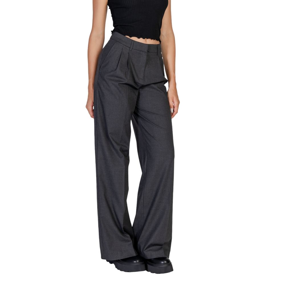 Morgan De Toi Gray Polyester Pant Morgan De Toi