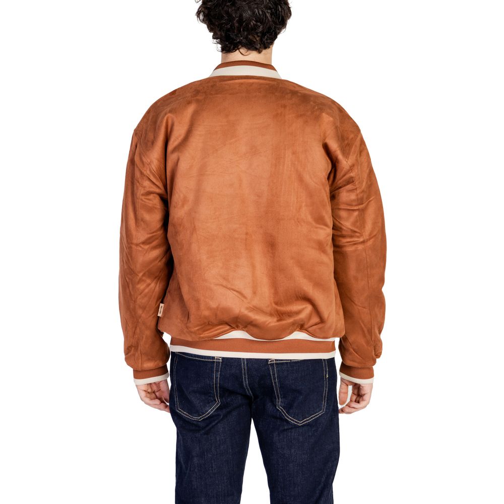 Only & Sons Brown Polyester Jackets & Coat Only & Sons