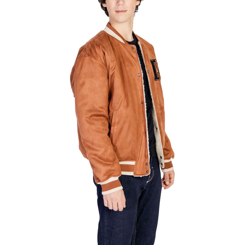 Only & Sons Brown Polyester Jackets & Coat Only & Sons