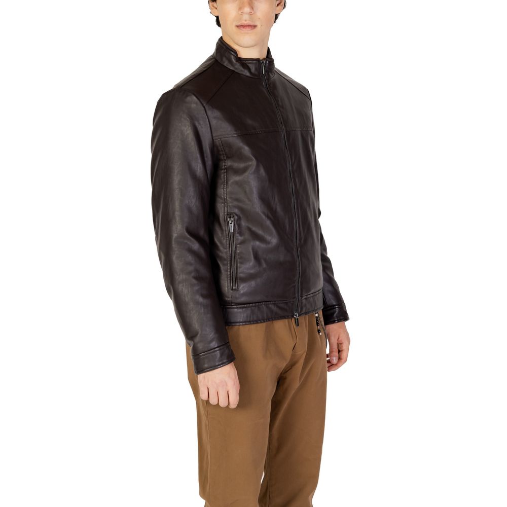 Hamaki-Ho Brown Viscose Jackets & Coat Hamaki-Ho