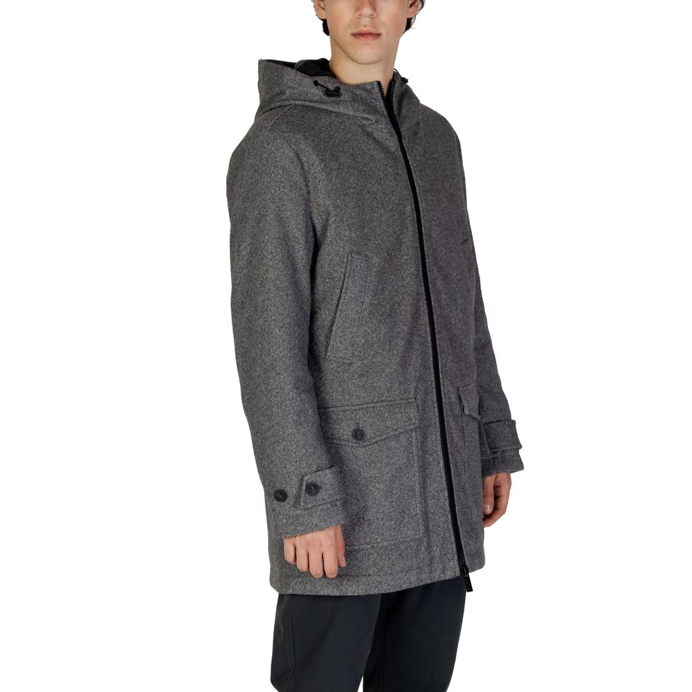 Hamaki-Ho Gray Polyester Coat Hamaki-Ho