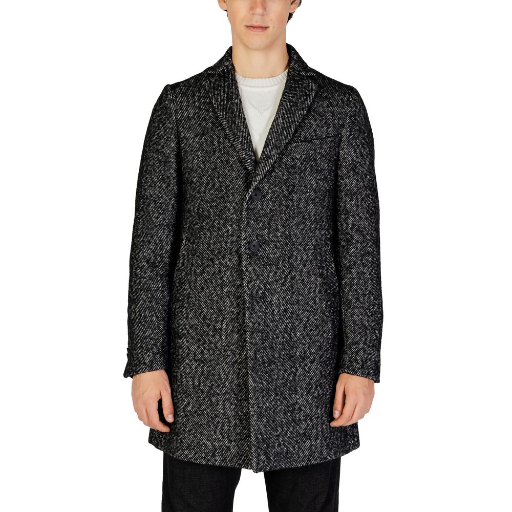 Hamaki-Ho Black Polyester Coat Hamaki-Ho