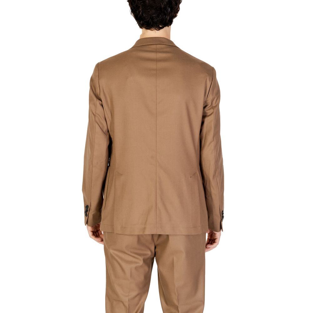 Hamaki-Ho Beige Polyester Blazer Hamaki-Ho