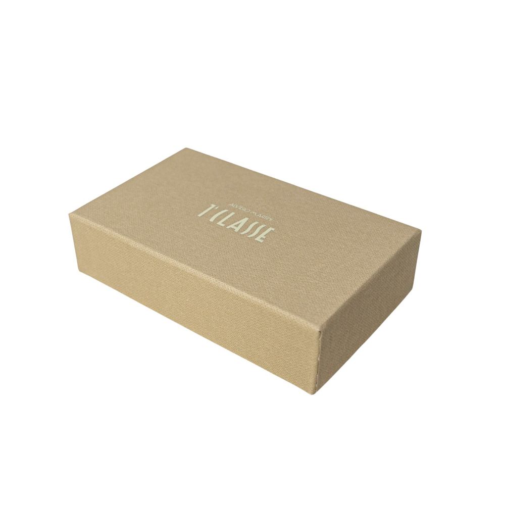 Alviero Martini Prima Classe Beige Leather Keychain Alviero Martini Prima Classe