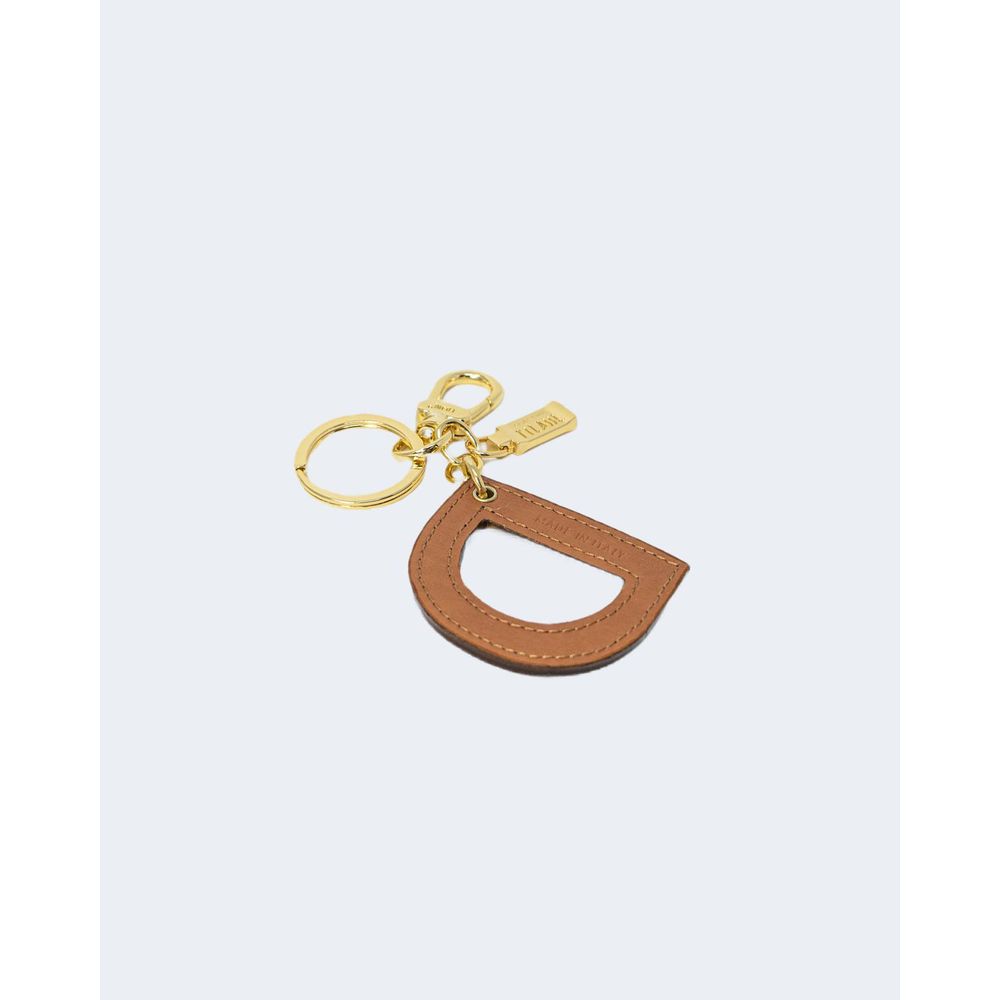 Alviero Martini Prima Classe Beige Leather Keychain Alviero Martini Prima Classe