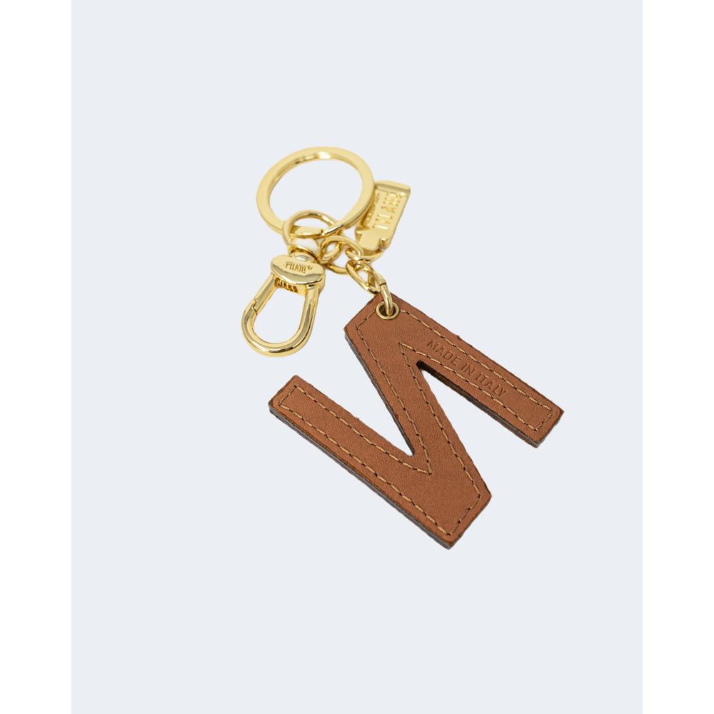 Alviero Martini Prima Classe Beige Leather Keychain Alviero Martini Prima Classe