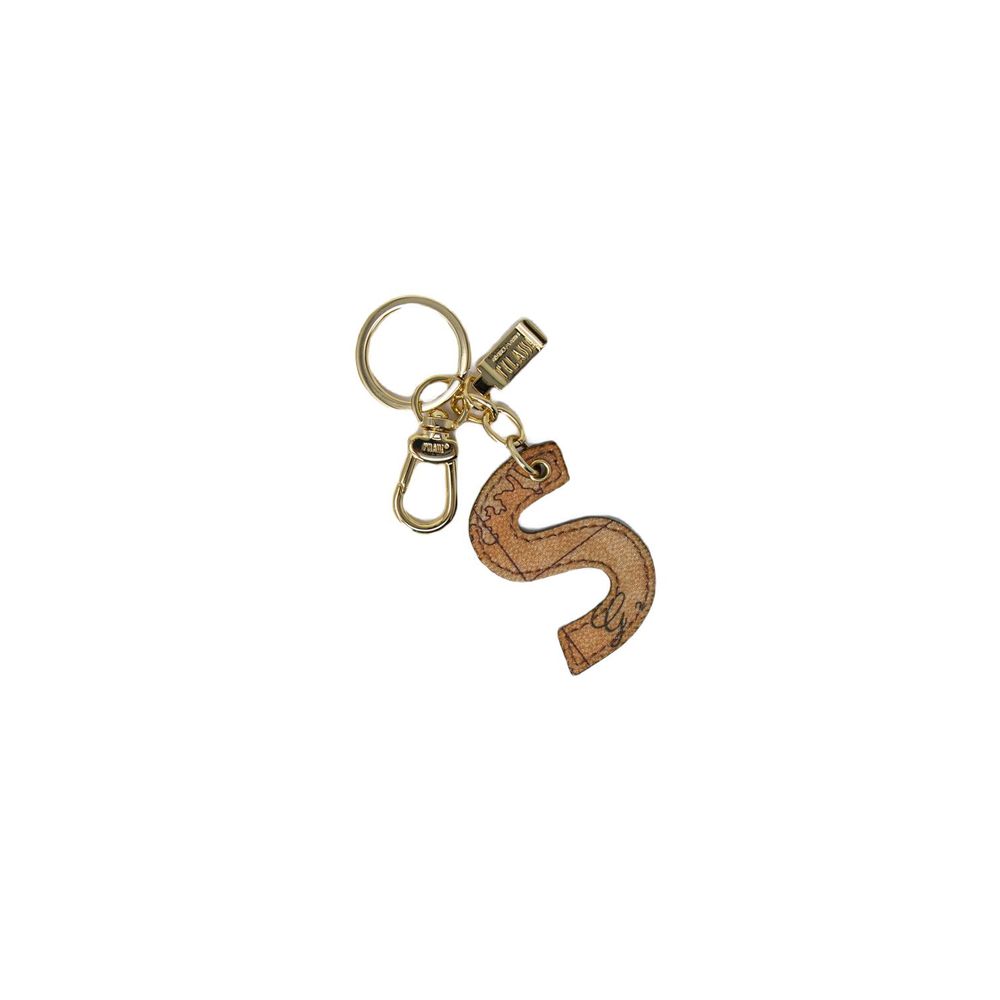 Alviero Martini Prima Classe Beige Cotton Keychain Alviero Martini Prima Classe