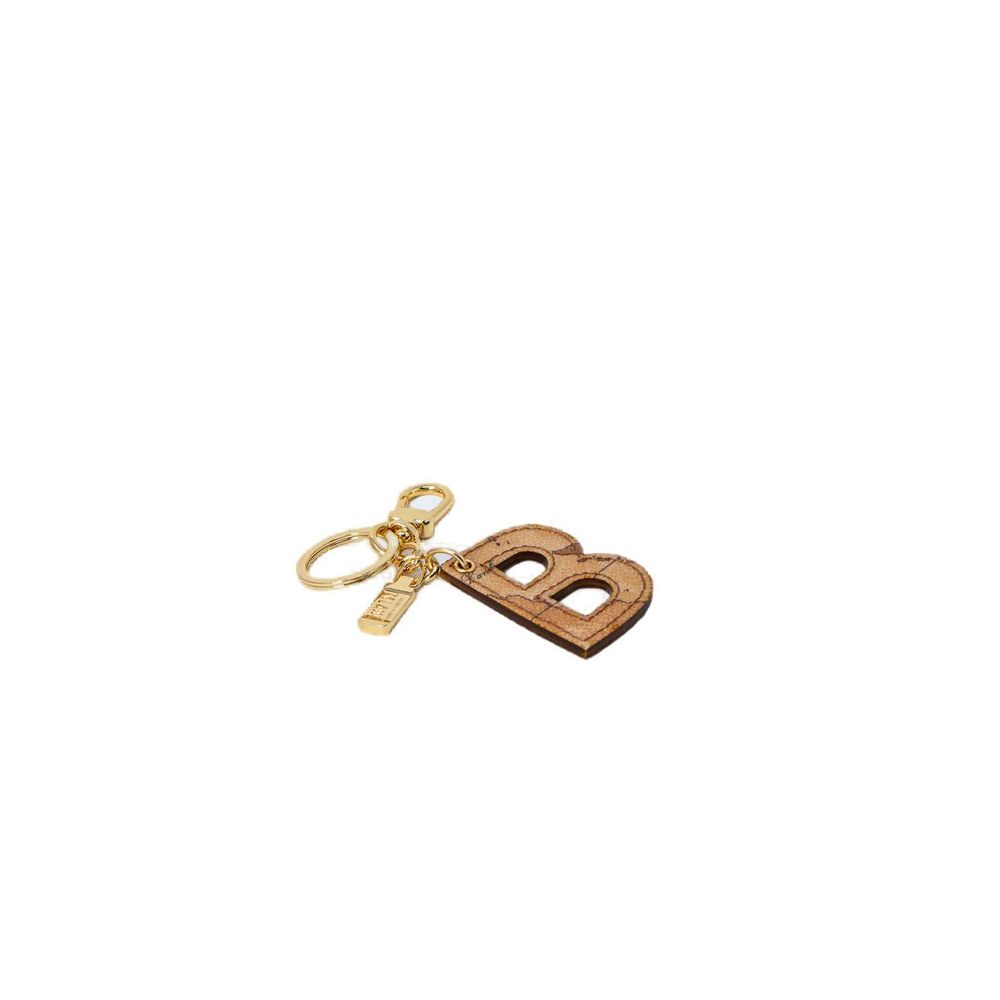 Alviero Martini Prima Classe Beige Cotton Keychain Alviero Martini Prima Classe