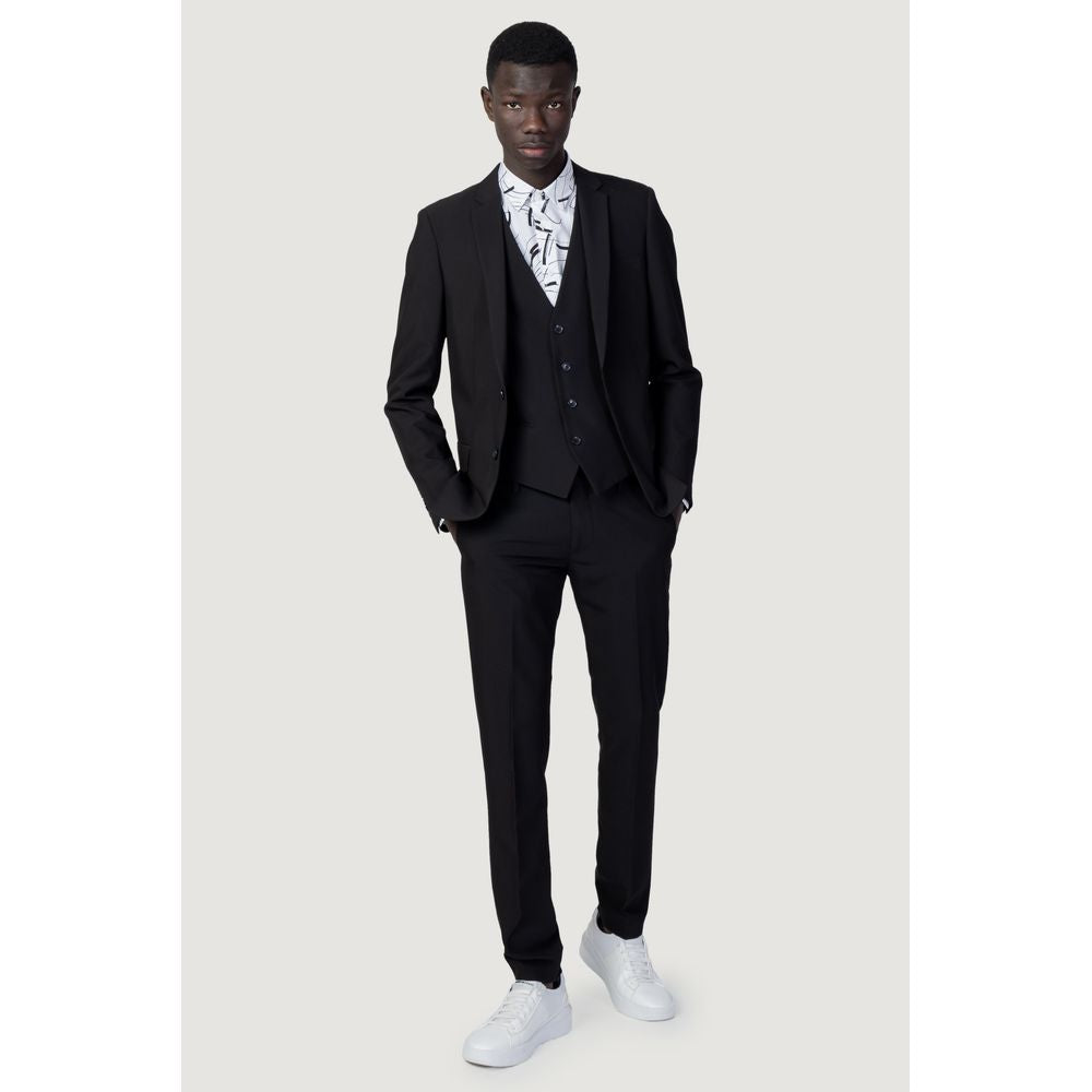 Antony Morato Black Polyester Blazer Antony Morato