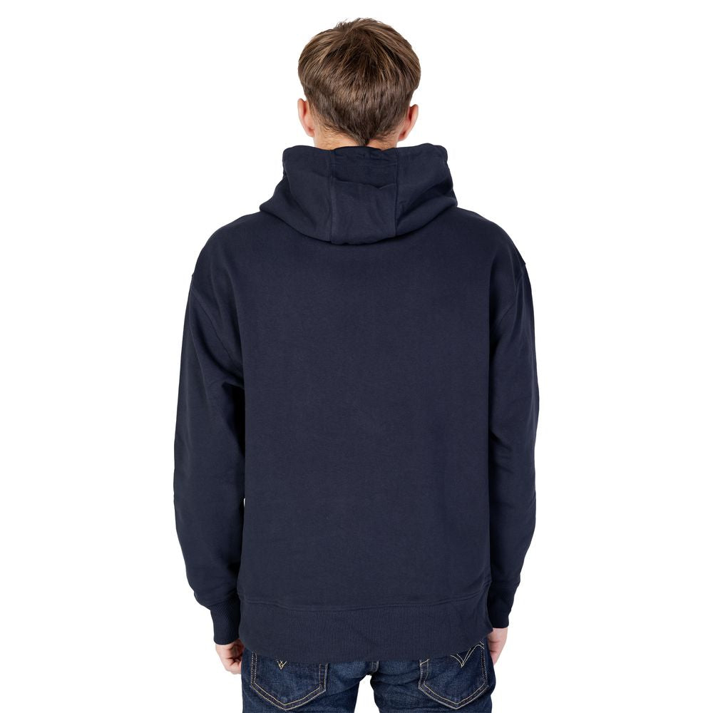 Tommy Hilfiger Jeans Blue Cotton Hoody Tommy Hilfiger Jeans