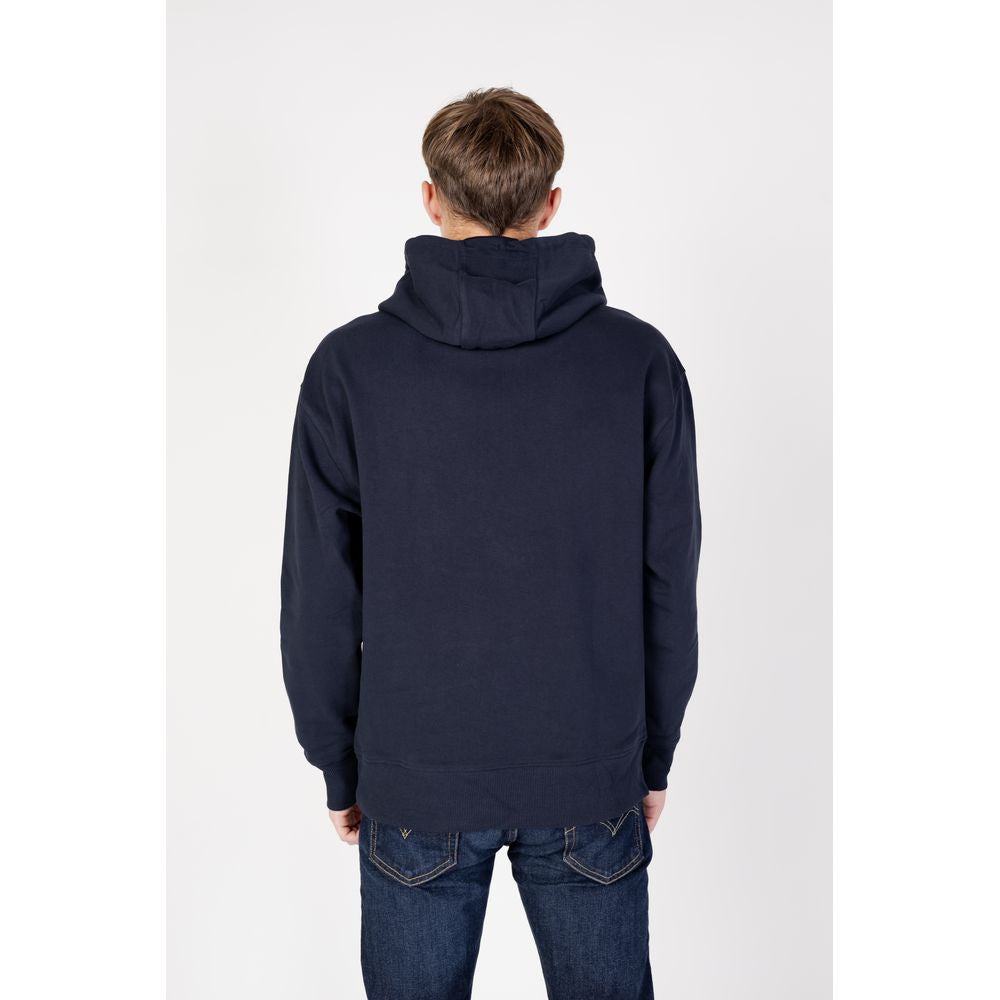 Tommy Hilfiger Jeans Blue Cotton Hoody Tommy Hilfiger Jeans