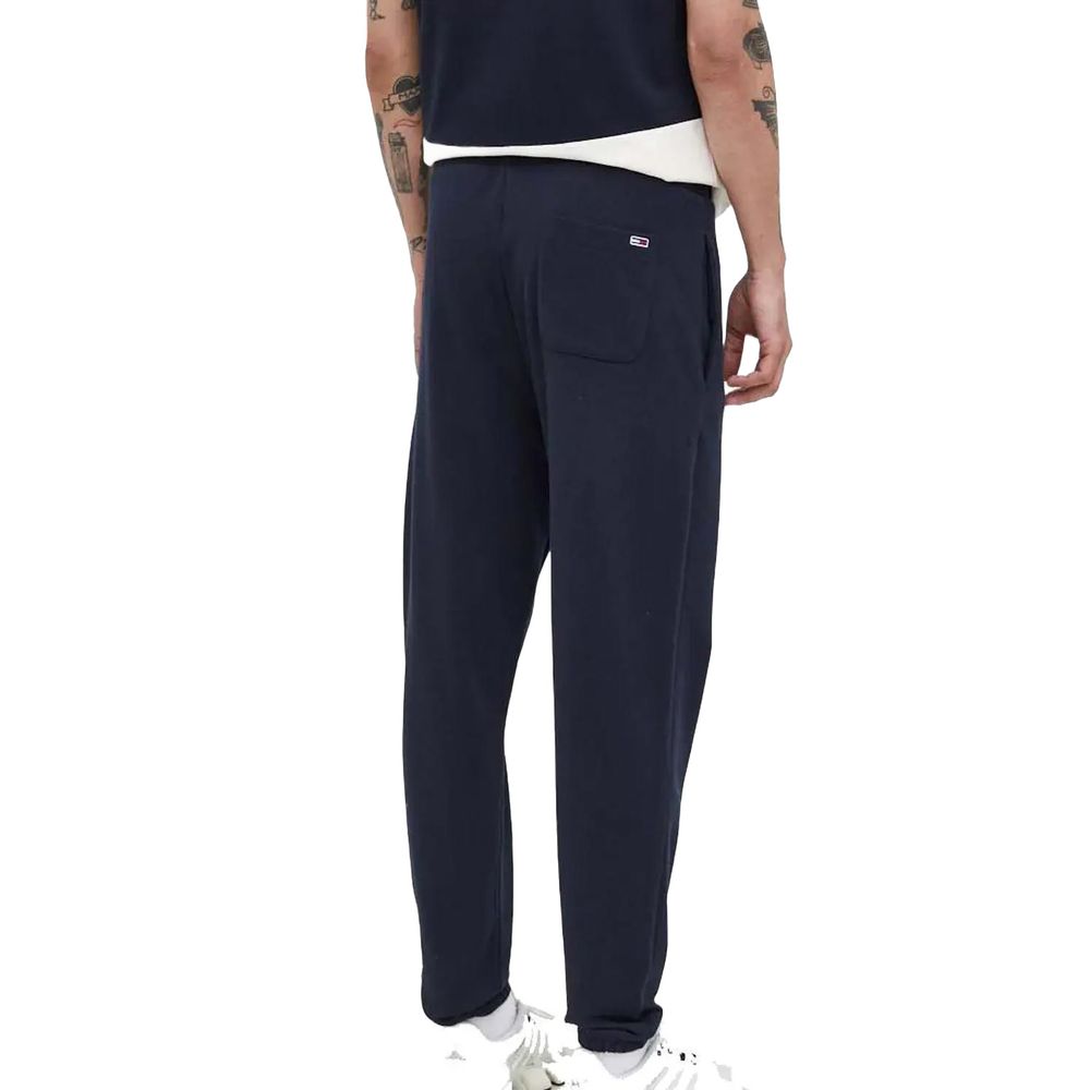 Tommy Hilfiger Jeans Blue Cotton Joggers Workout Pants Tommy Hilfiger Jeans