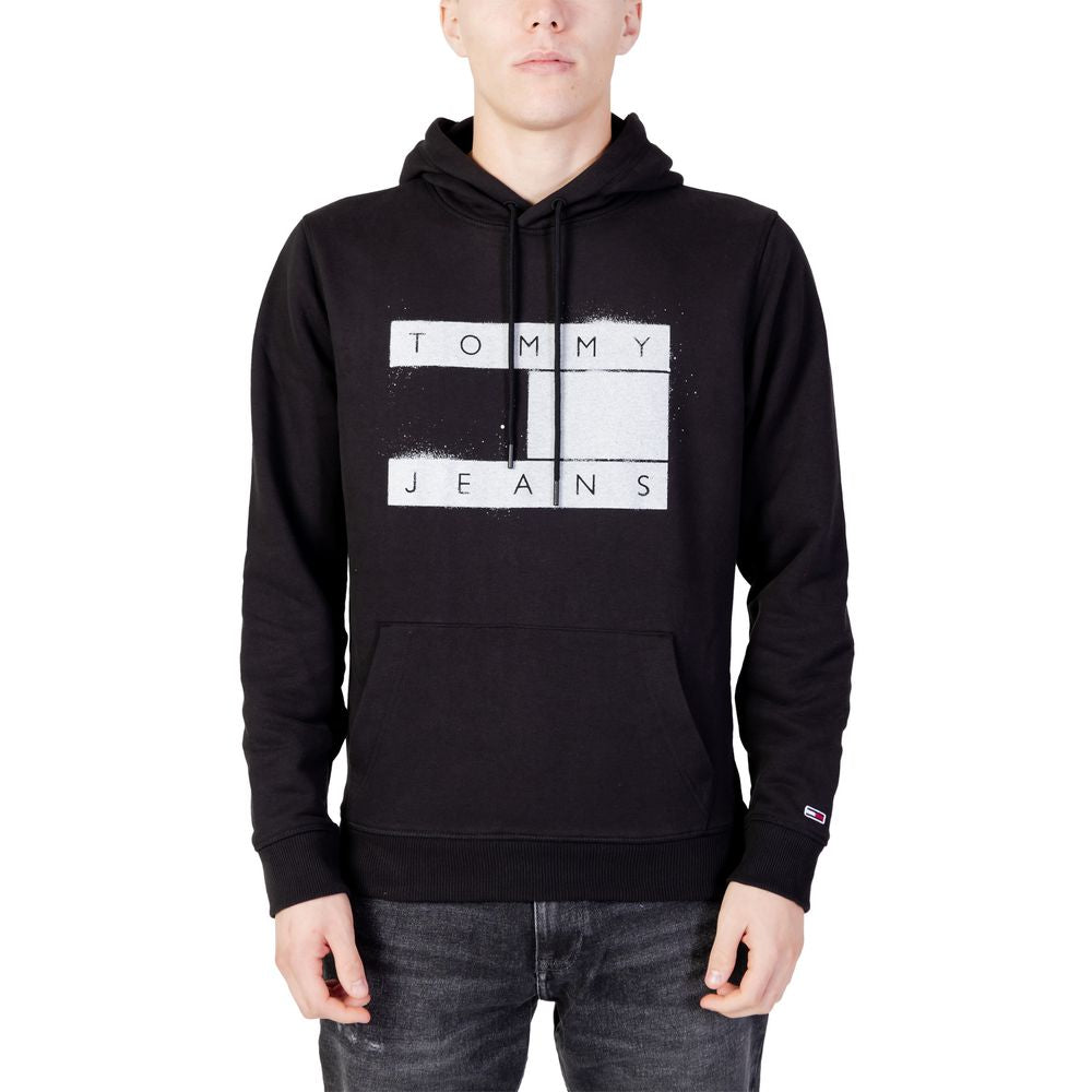 Tommy Hilfiger Jeans Black Organic Cotton Hoody Tommy Hilfiger Jeans