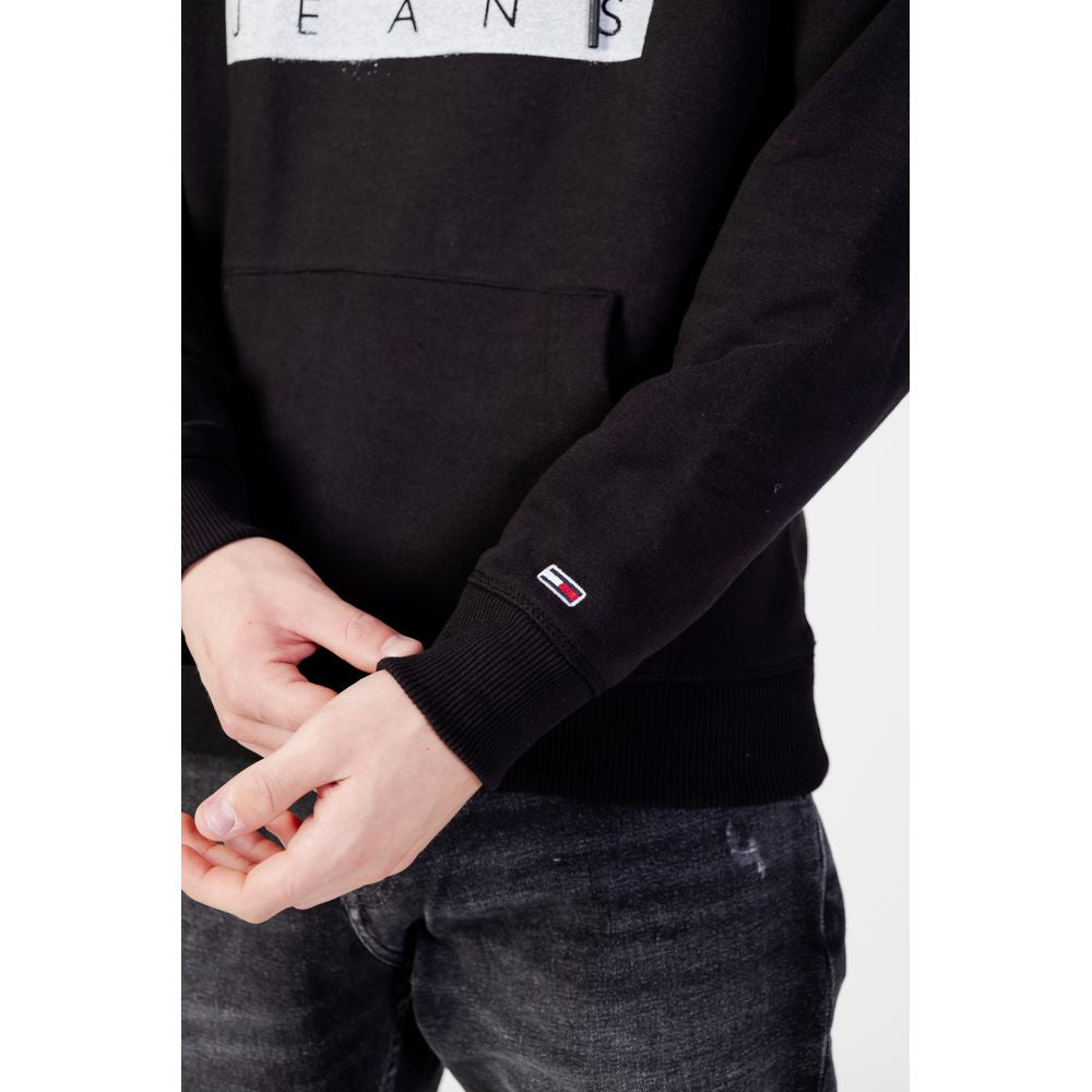 Tommy Hilfiger Jeans Black Organic Cotton Hoody Tommy Hilfiger Jeans
