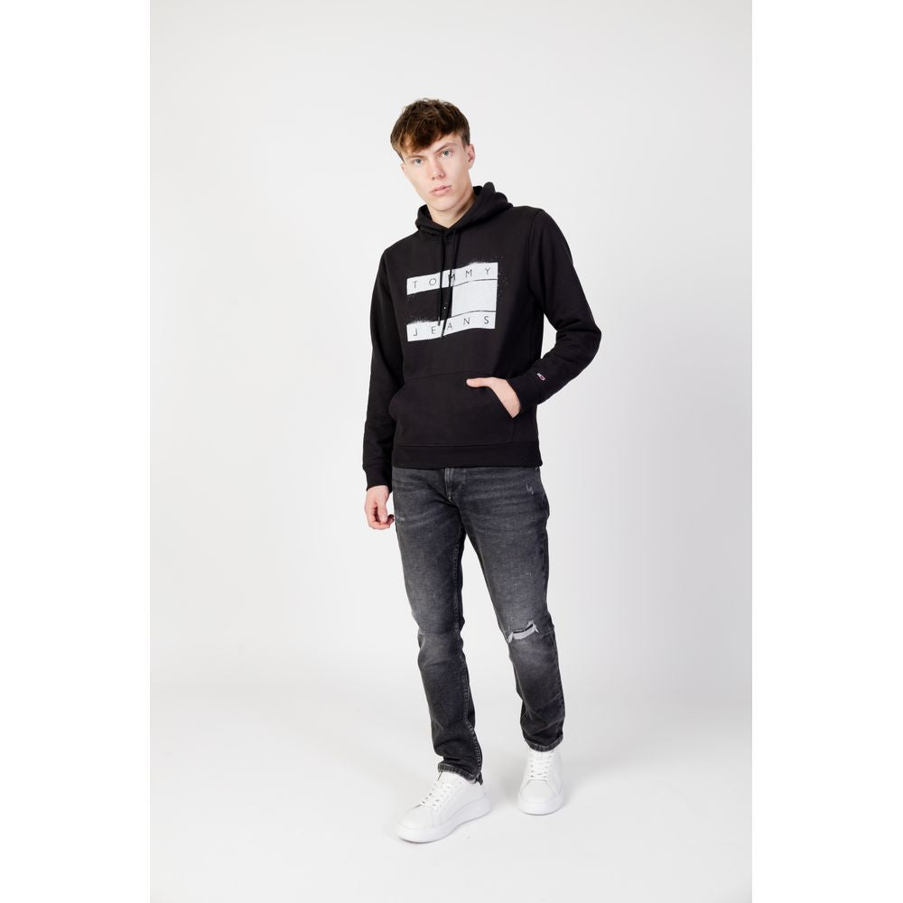 Tommy Hilfiger Jeans Black Organic Cotton Hoody Tommy Hilfiger Jeans