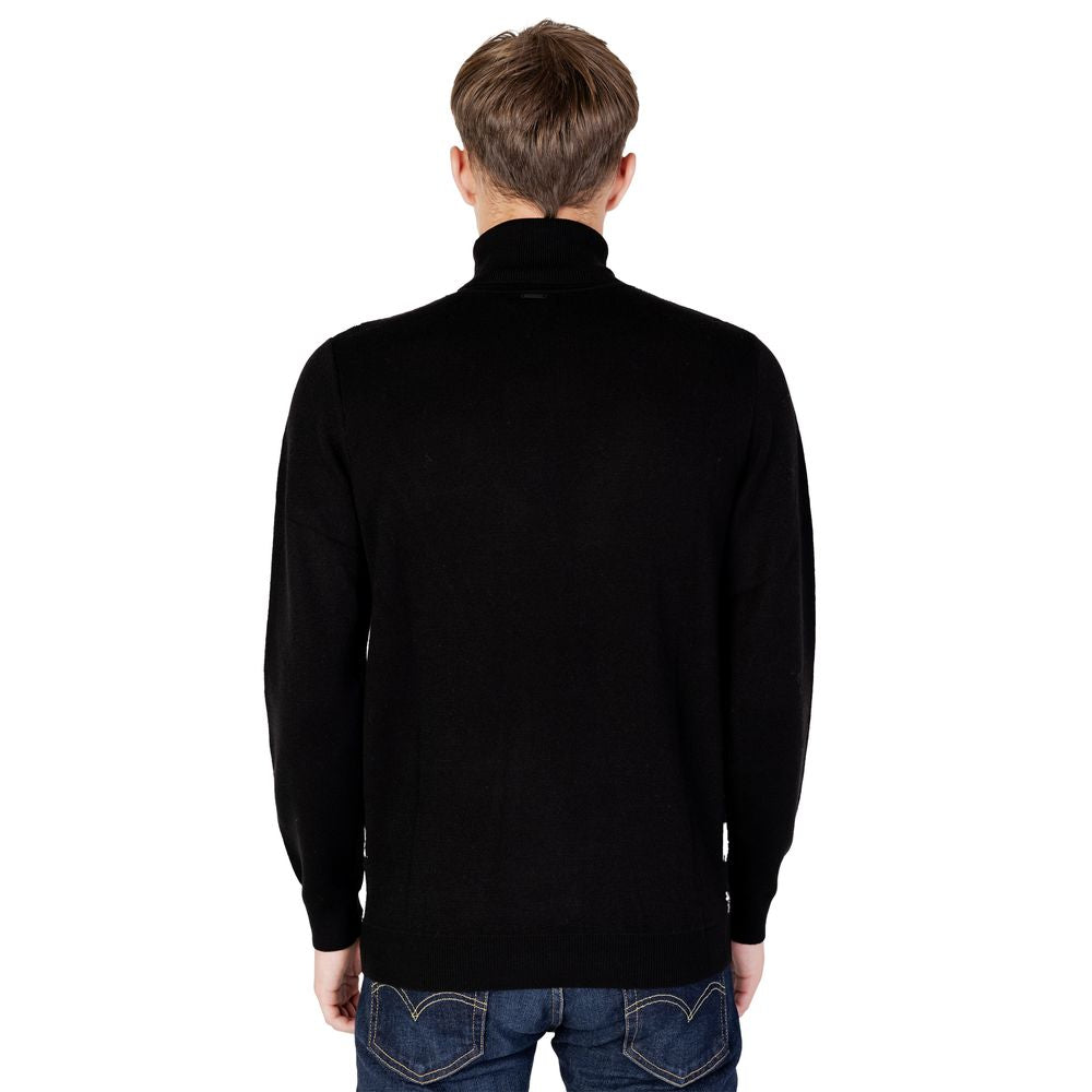 Antony Morato Black Wool Turtleneck Antony Morato