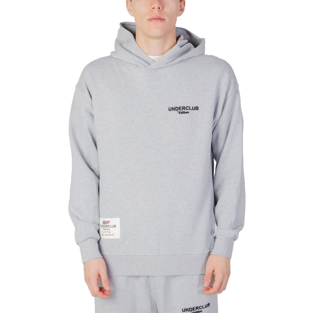 Underclub Gray Cotton Hoody Underclub