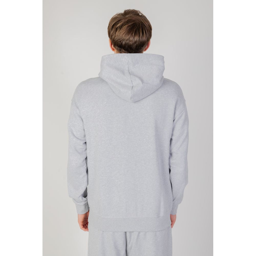 Underclub Gray Cotton Hoody Underclub