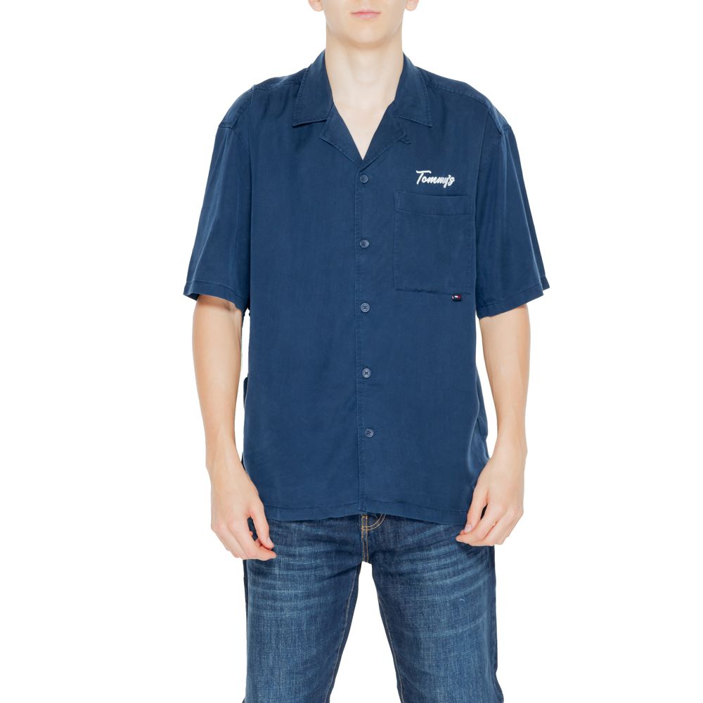 Tommy Hilfiger Jeans Blue Lyocell Shortsleeve Tommy Hilfiger Jeans