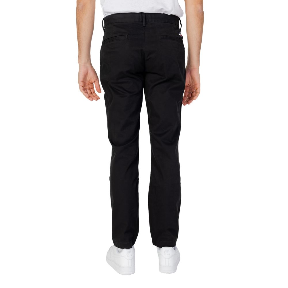 Tommy Hilfiger Jeans Black Organic Cotton Pant Tommy Hilfiger Jeans