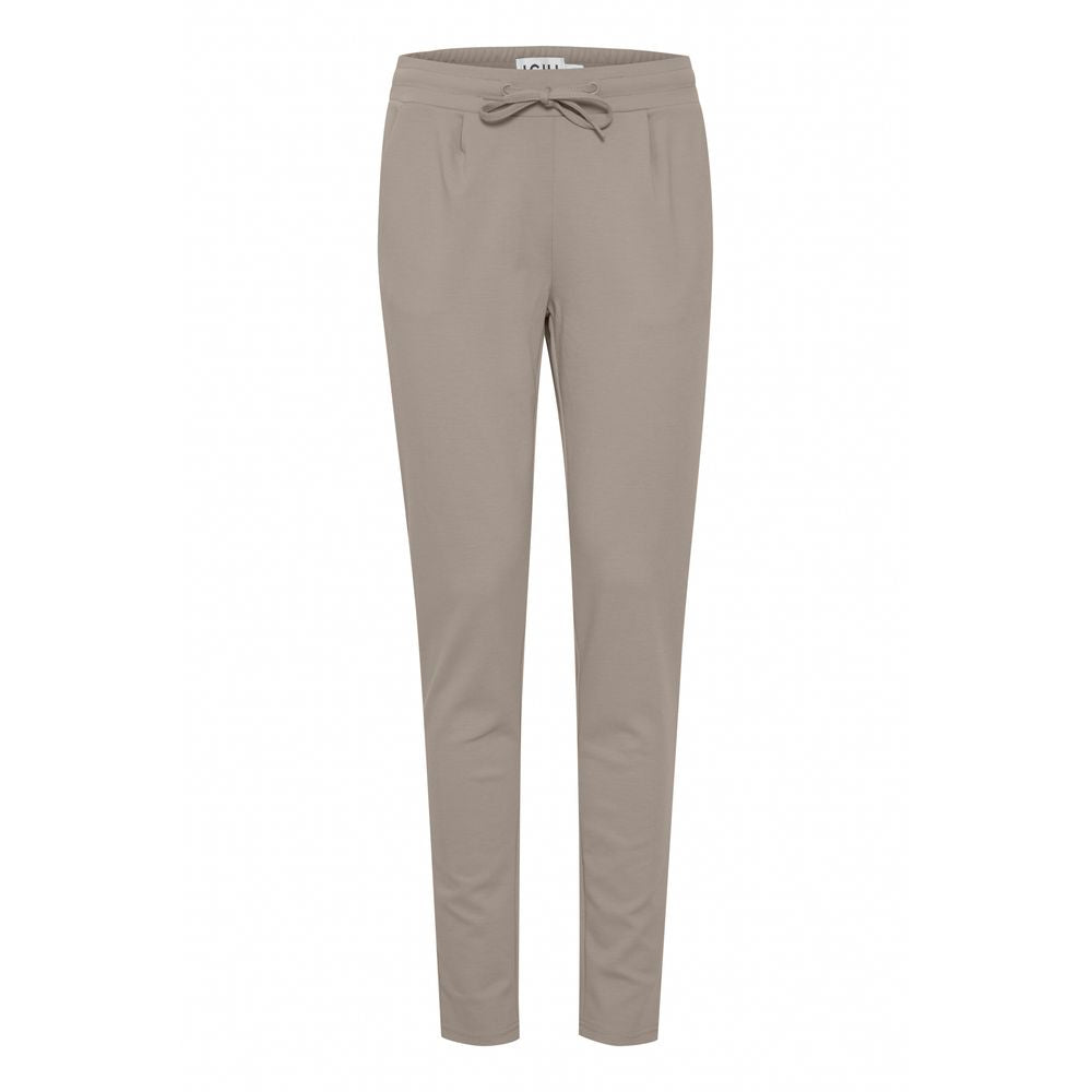 ICHI Beige Polyester Pant ICHI