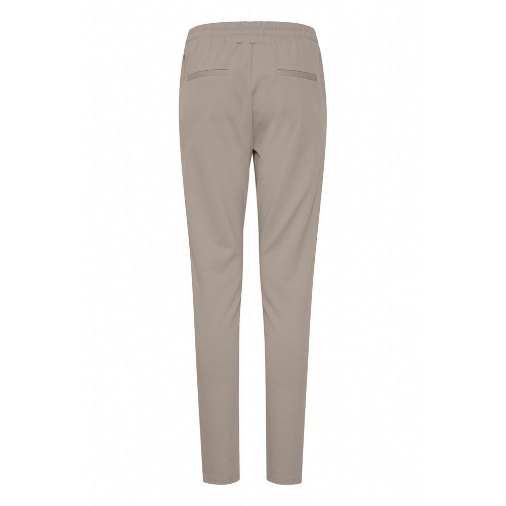 ICHI Beige Polyester Pant ICHI