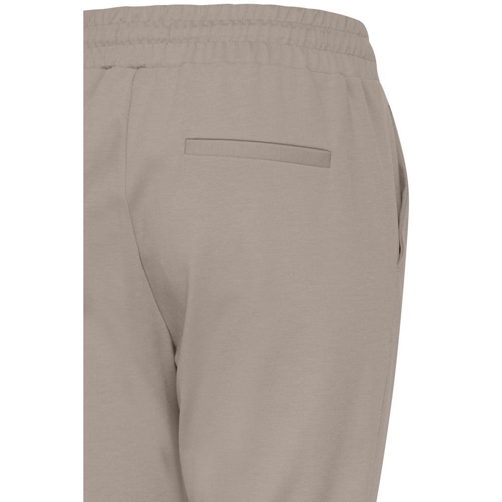 ICHI Beige Polyester Pant ICHI