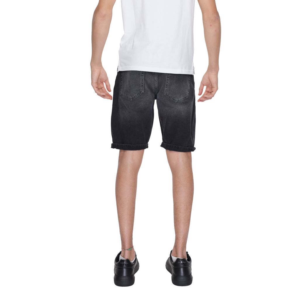 Antony Morato Black Cotton Bermuda Antony Morato