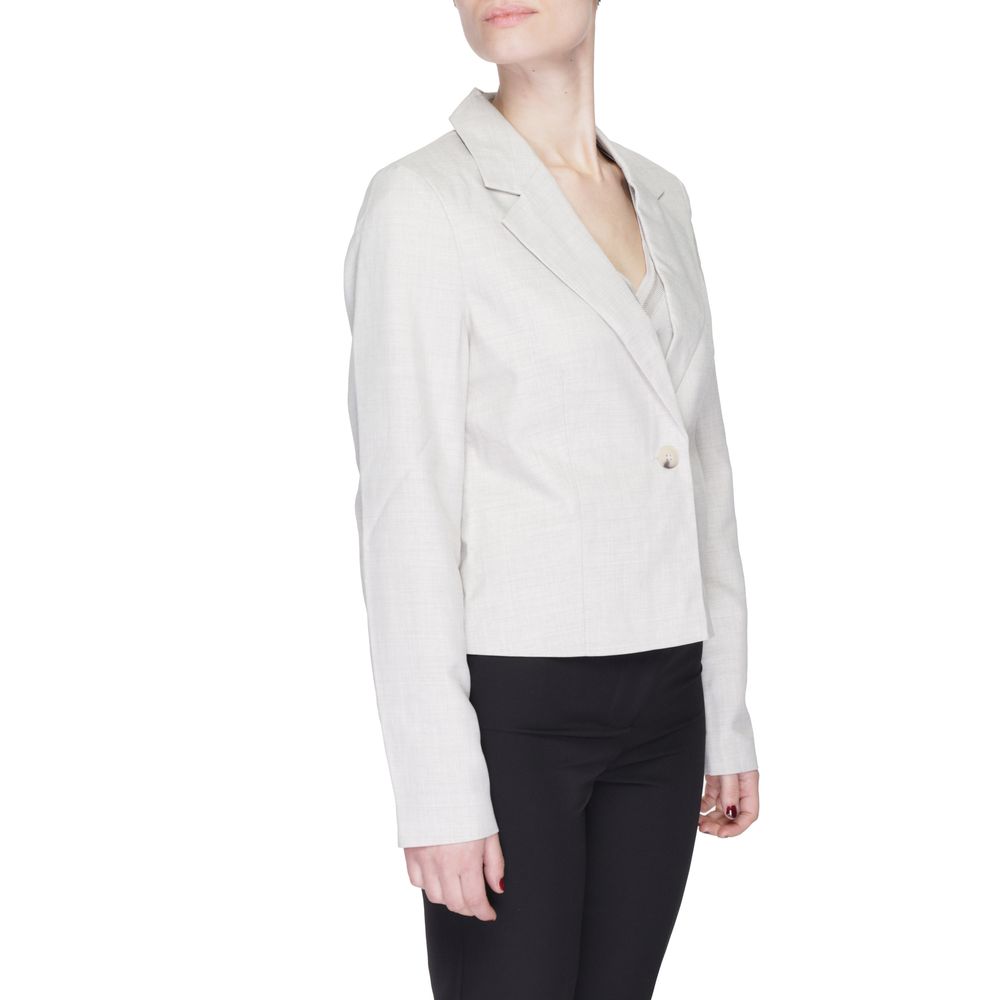 Vero Moda Gray Polyester Blazer Vero Moda