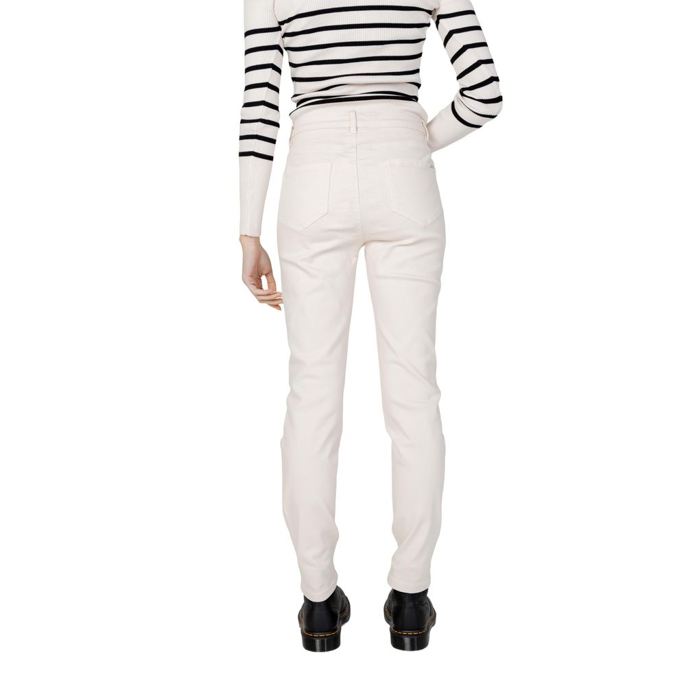 Morgan De Toi Beige Cotton Pant Morgan De Toi
