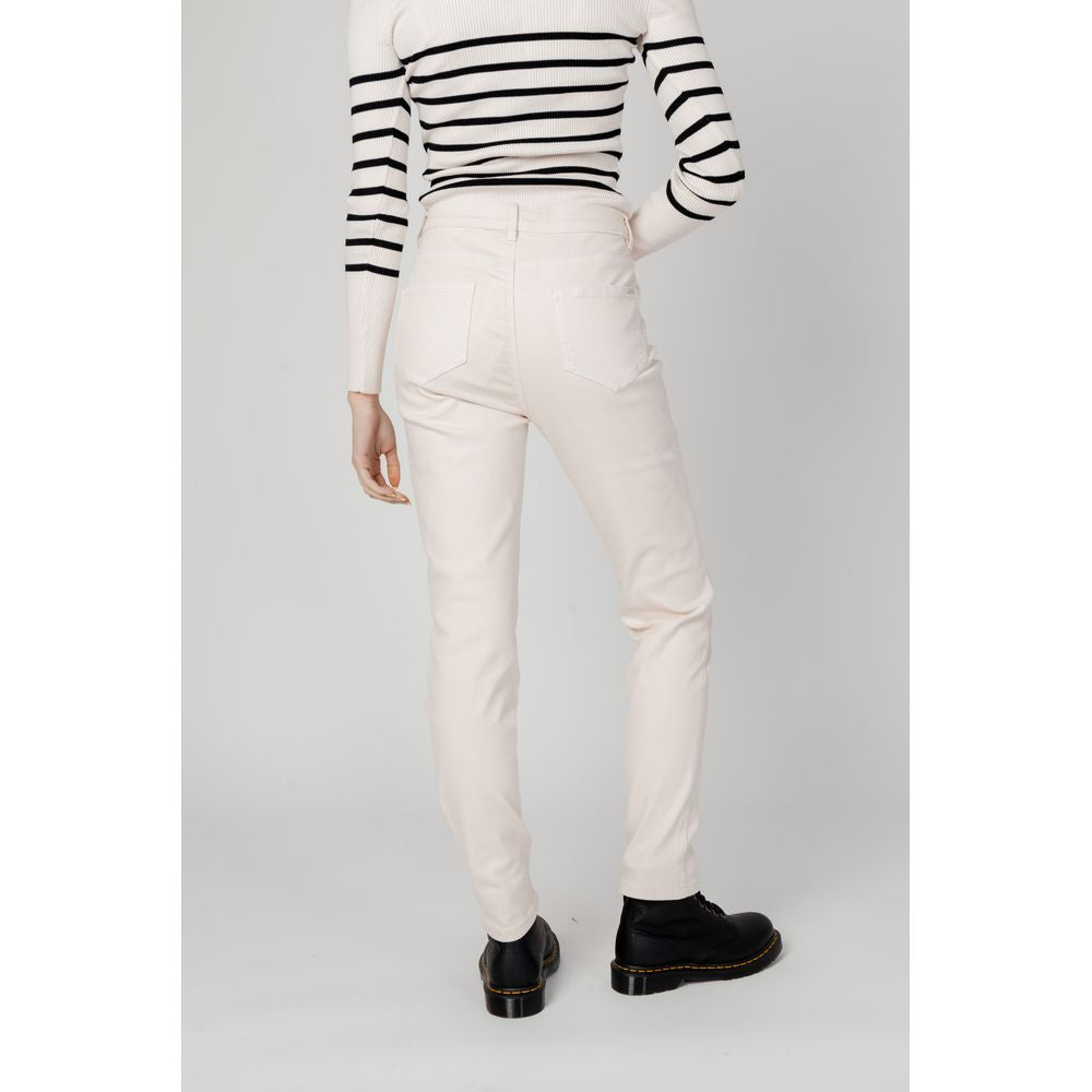 Morgan De Toi Beige Cotton Pant Morgan De Toi