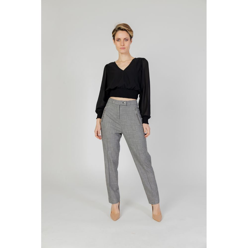 Morgan De Toi Black Polyester Pant Morgan De Toi