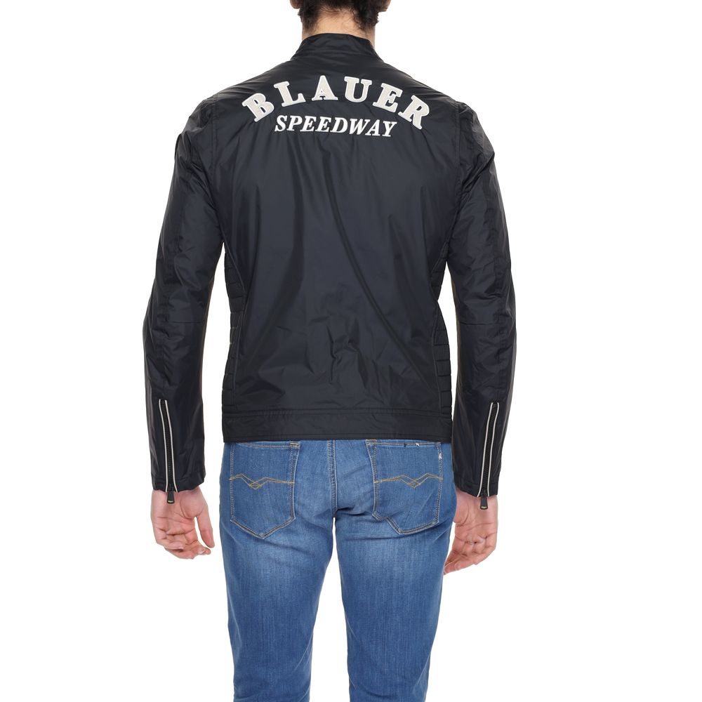 Blauer Black Polyamide Jackets & Coat Blauer