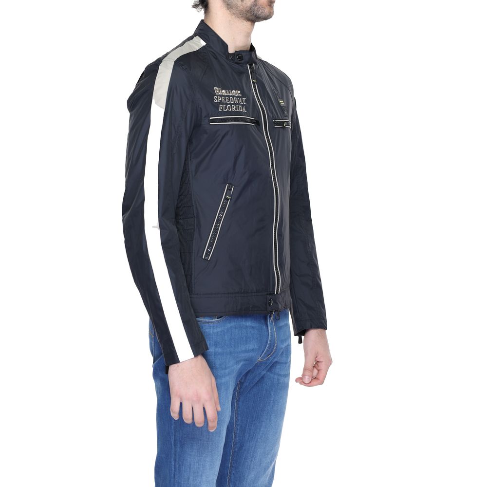 Blauer Black Polyamide Jackets & Coat Blauer